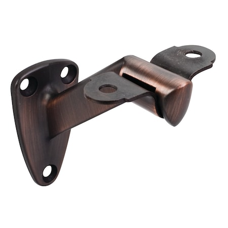 1-7/16x2-1/2Heavy Duty Handrail Bracket With  3-3/8 Projection - Dark Brushed Antique Copper
